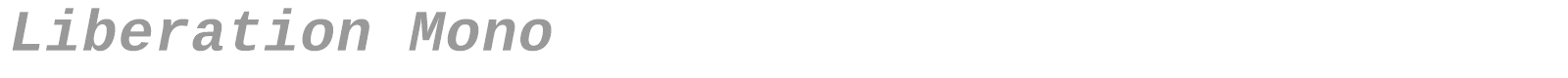 Liberation Mono font preview